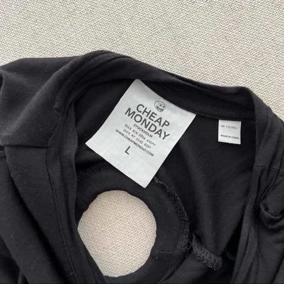 CHEAP MONDAY Black Jo Loose Sleeveless Dress - Picture 7 of 7